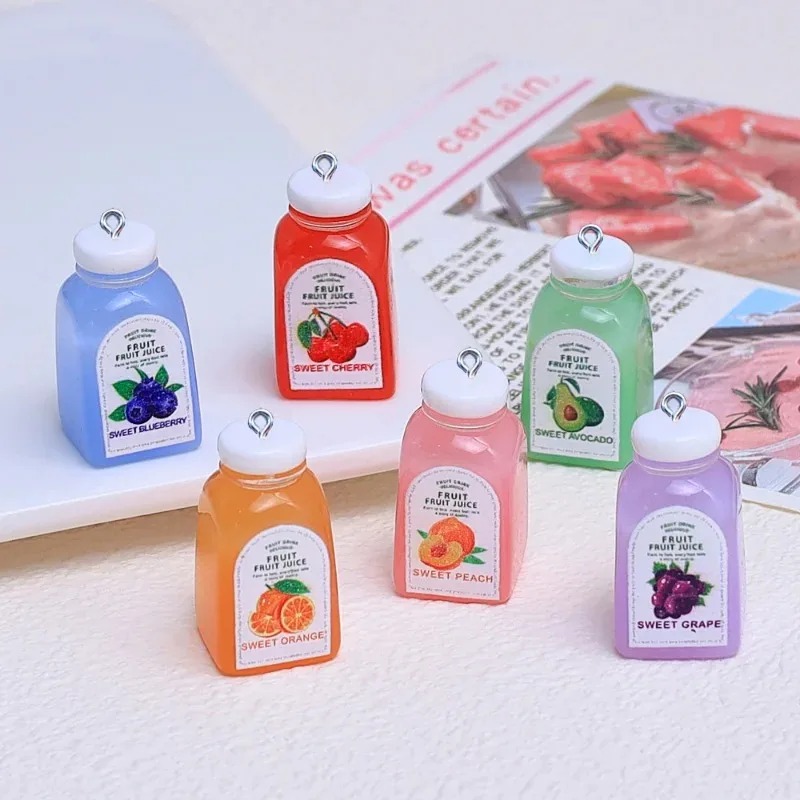 Resin Crafts Diy - 10Pcs Kawaii Mini 3D Cherry Orange