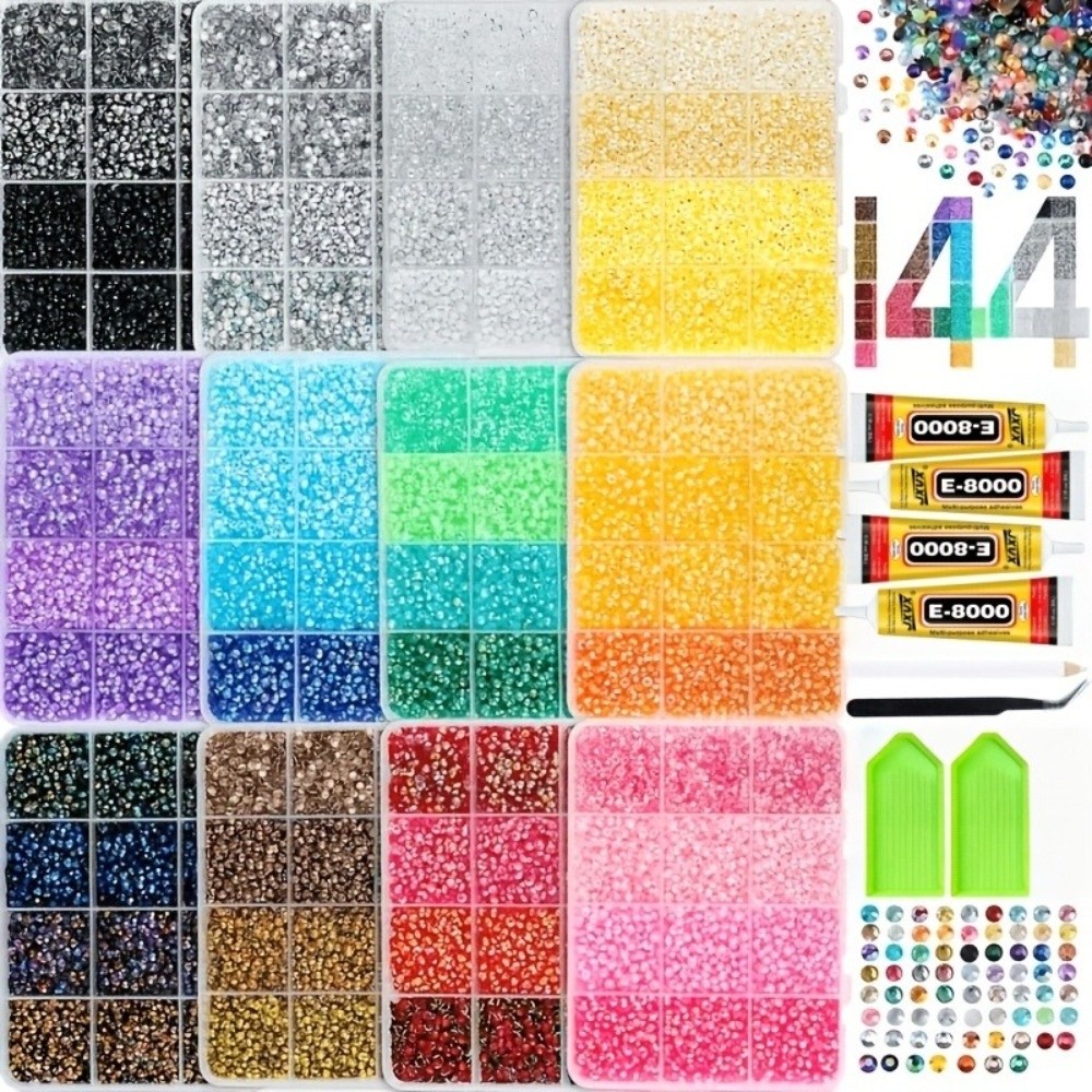 Multicolor Resin Rhinestone Ki - Resin Jewelry Kit 评论和价格