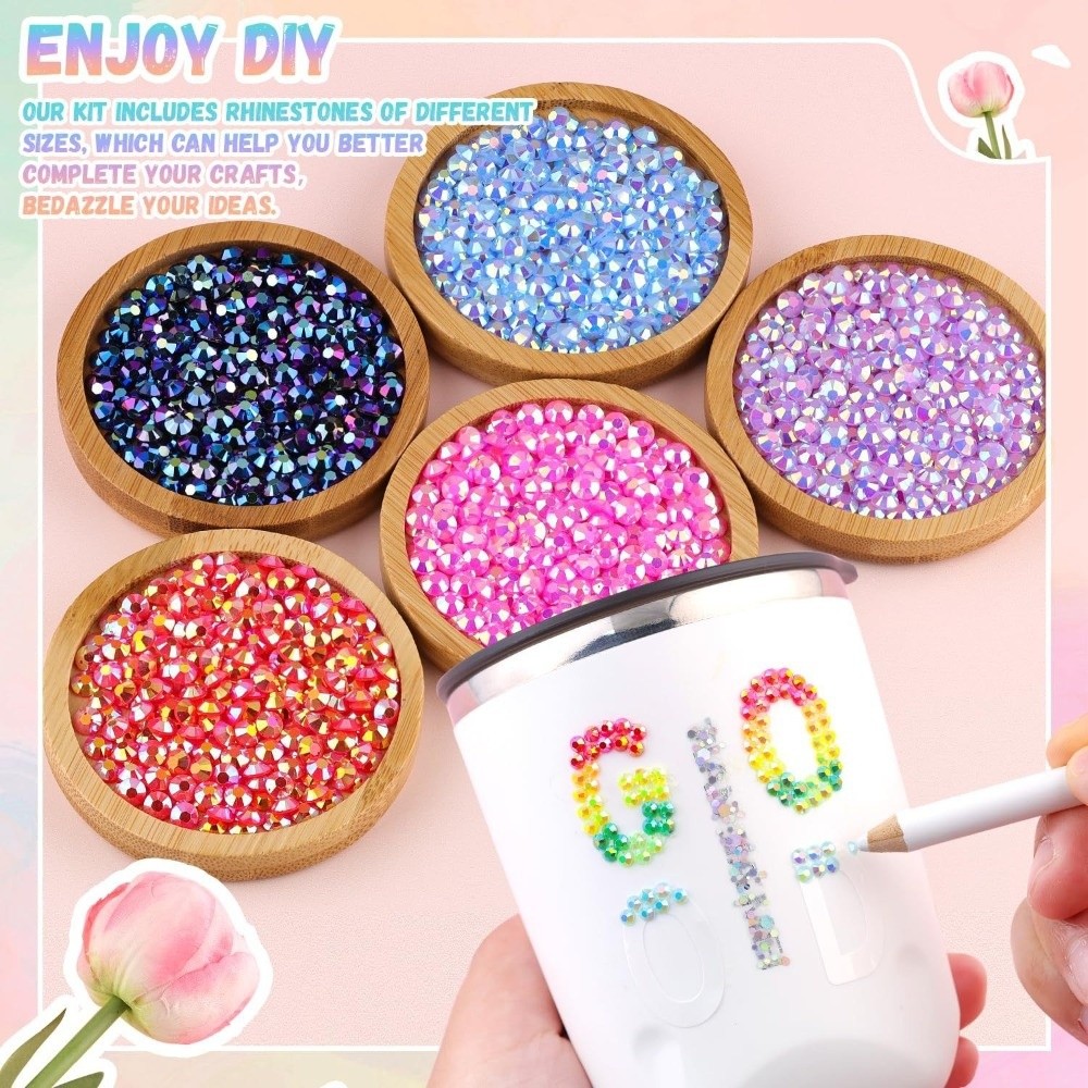 Multicolor Resin Rhinestone Ki - Resin Jewelry Kit 评论和价格