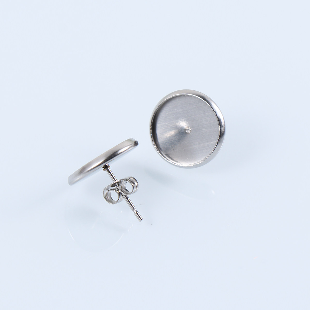 80Pcs Stainless Steel Earring  - Bezels Set Pendant 评论和价格