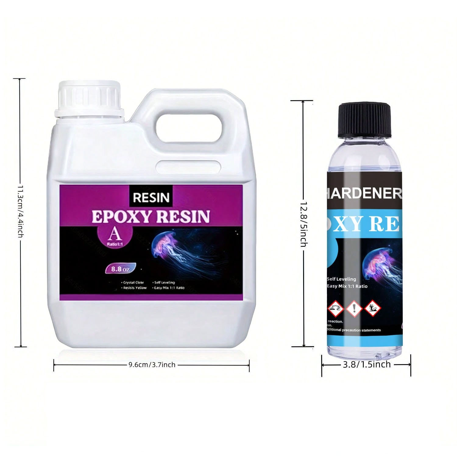 125ml/250ml Crystal Clear Cast - Resin Jewelry Kit 评论和价格