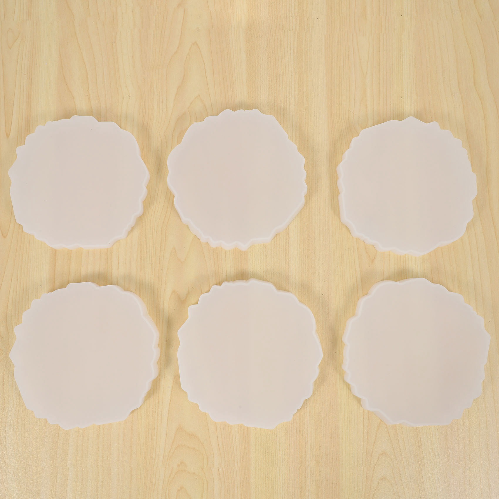 A58Z 6 Pieces Resin Coaster Mo - Geode Mold Silicone 评论和价格