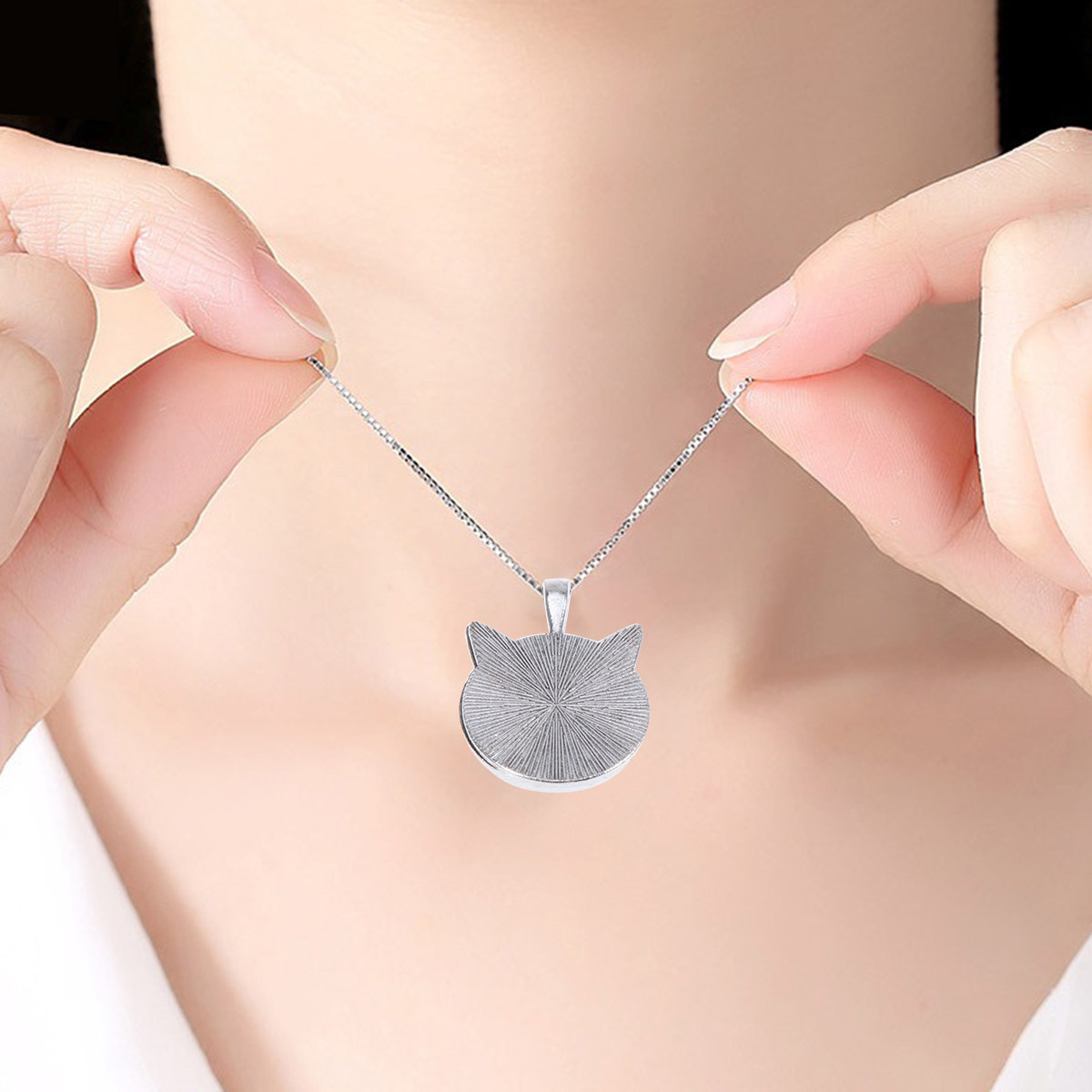 10Pcs Cat Ear Bezel Pendant Tr - Resin Craft Kit 评论和价格