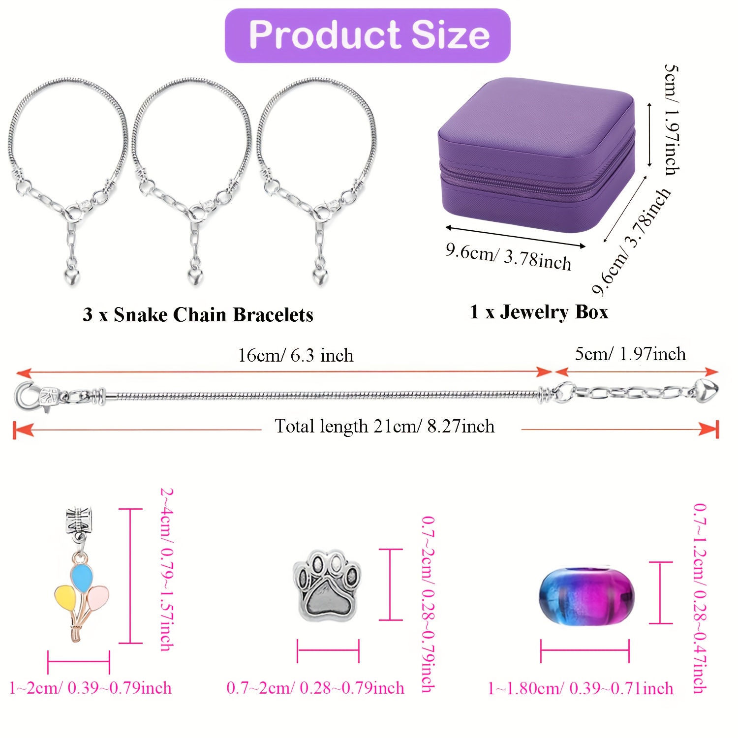 68Pcs Beading Kit with a Viole - Resin Jewelry Kit 评论和价格