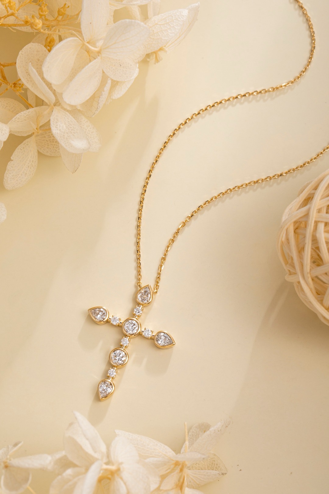 14K Yellow Gold Lab-Grown Diam - Bezels Set Pendant 评论和价格
