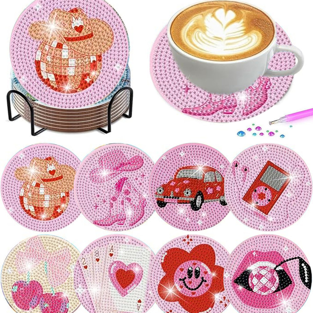 8 Pieces/Set of Diamond Painti - Resin Craft Kit 评论和价格
