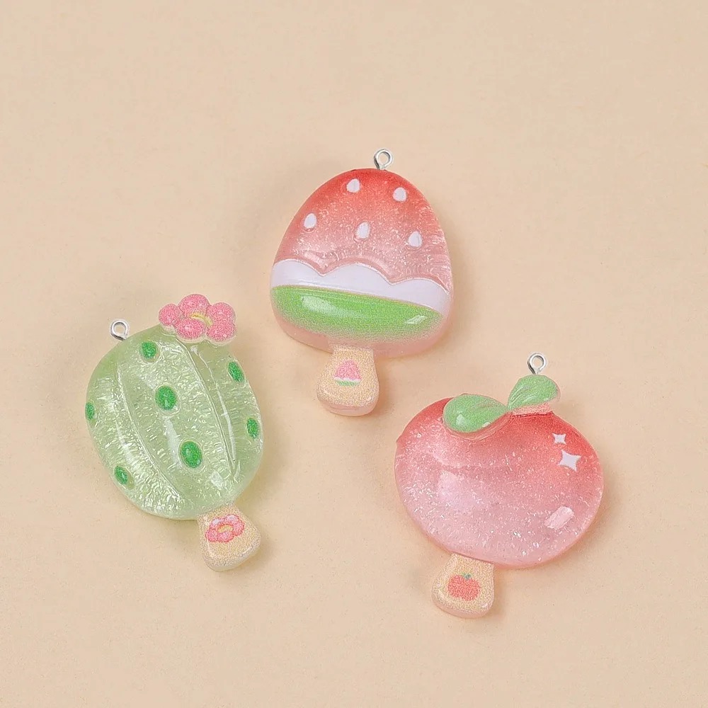 10Pcs Kawaii Summer Popsicle R - Resin Craft Material 评论和价格