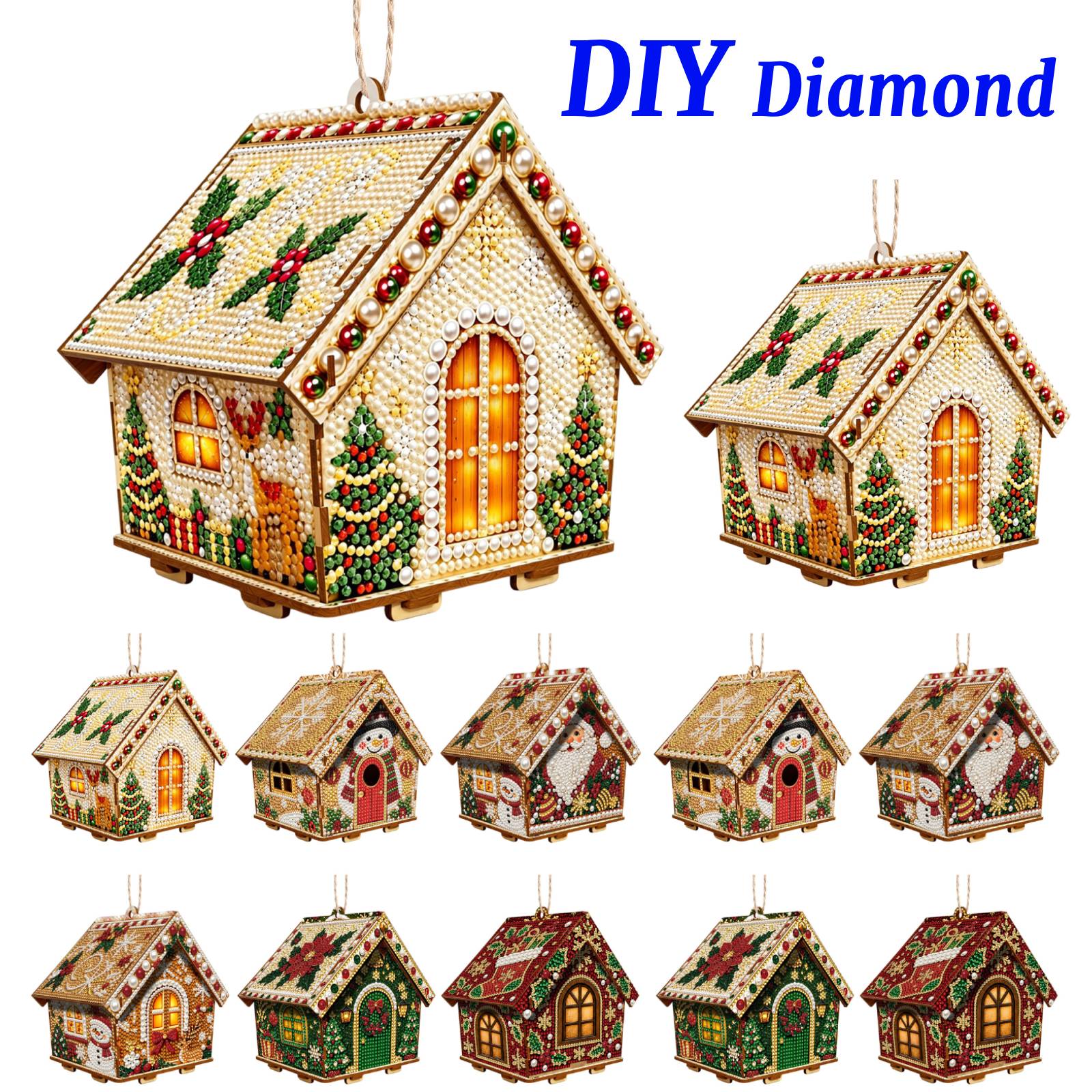 DIY Diamond Painting Wooden Ho - Resin Craft Kit 评论和价格