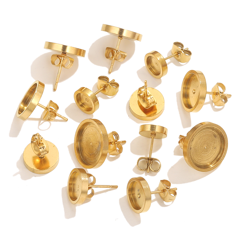 10pcs Stainless Steel Gold Ear - Resin Craft Kit 评论和价格
