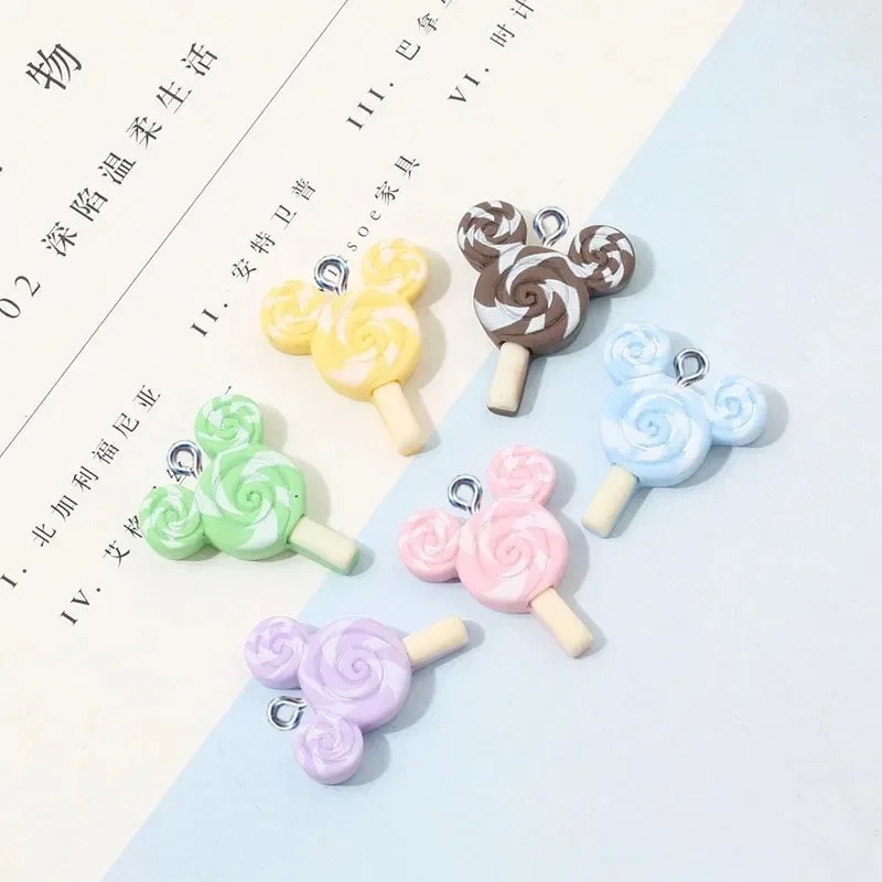 10Pcs Kawaii Mouse Lollipop Re - Resin Crafts Diy 评论和价格